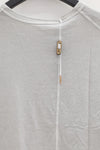 BORIS BIDJAN SABERI short-sleeved T-shirt TS CLASSIC1 RIB RF F035 light gray 4